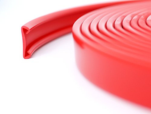 1m PVC Kunststoff Handlauf Treppenhandlauf 40x8 mm viele Farben (rot)