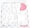 Bügelbild 3 Zähne 6 cm und 5,5 cm Flockfolie Aufbügler Applikationen Bügelsticker für Stoffe Textilien Kinder zum Aufbügeln Flicken, Farbe:weiss
