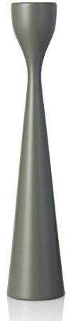 Freemover - Kerzenständer, Kerzenleuchter - Rolf - Höhe: 28 cm - Soapstone Grau
