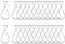 INCREWAY - Lot de 100 crochets de plafond en acier à ressort en forme de 8 - pour plafond suspendu, plafond en treillis, faux-plafond - convient pour Noël, bureau, décoration d'intérieur