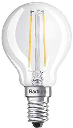 Radium LED Filament Tropfenform Essence Drop Ambiente Lux, E14, 2.5W 2700K 250lm 320°, klar