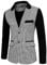 Lars Amadeus Veste de sport décontractée pour homme avec boutons Motif pied-de-poule, noir/blanc, 42