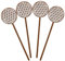 Spruchreif · Blume des Lebens aus Holz 4er Set · Blumenstecker Blume des Lebens · Esoterik Deko · Spirituelle Geschenke