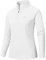 AjezMaxDonna Maglia da Corsa a Maniche Lunghe 1/3 Zip Felpa in con Mezza Felpa in Pile Leggero Sportivo Sportiva Bianco Large