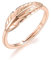 Philip Jones Bague Plume Ajustable Plaqué Or Rose