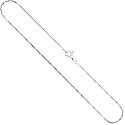 EDELIND Goldkette, Schlangenkette diamantiert Weißgold 333/8 K, Länge 70 cm, Breite 0.9 mm, Gewicht ca. 4.9 g., NEU