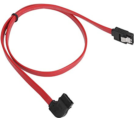 ciciglow Data Cable,50cm HDD Cable Adapter Sata 3.0 Interface with Pure Copper Shrapnel for Hard Disk Used For Data Cables Of SATA Hard Disks and SATA Optical Drives(Left bend)