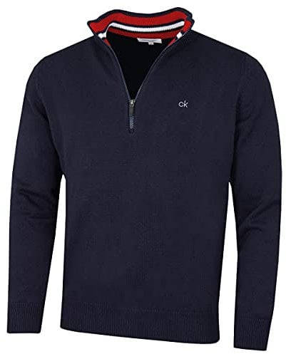 Calvin Klein Golf Mens Cotton Sweater - Navy Sport - S