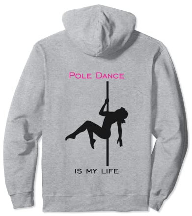 Poledance Silhouette Stange Training Zubehör Frauen Pullover Hoodie