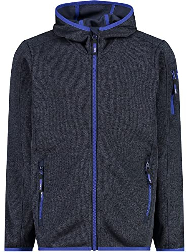 CMP, Hooded Knit Tech fleece, B.BLUE-LIGHT BLUE, 98