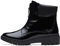 Clarks Damen Calla Zip Halblange Stiefel, Black Crinkle Patent Synthetic, 39 EU