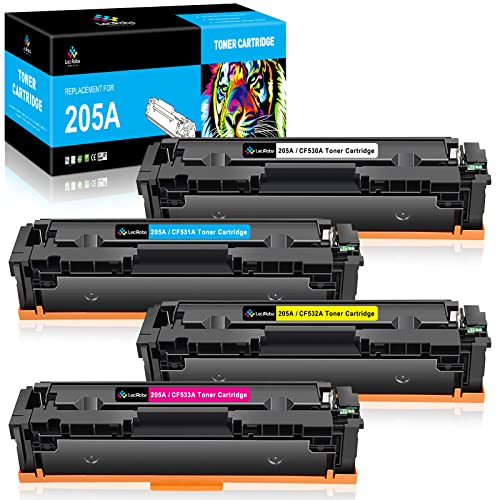 LeciRoba 205A für HP 205 A Toner ,für HP CF530A CF531A CF532A CF533A ,Color Laserjet pro MFP M180 M180n M180nw M180fw M181 M181n M181fw M154A M154NW Drucker (4-Packung)