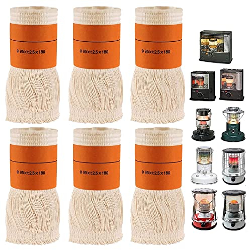 4 Stücke Docht für Petroleumofen für Innenräume, Ersatzdocht Petroleum Heizung, Dochte für Petroleum Heizung Heizer, Petroleumheizer Ersatzdocht (Color : 6pcs)