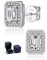 MomentWish Emerald Ohrringe silber, 2 Karat Moissanit Diamant Ohrstecker VVS1 D Farbe Antiallergische mit Geschenkbox Gra Zertifika Geschenke