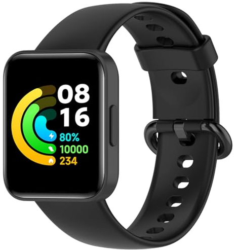 Msksjer Bracelet Compatible avec Redmi Watch 2 Lite/Xiaomi Mi Watch 2 Lite - Bracelet de Remplacement en Silicone Souple pour Femmes et Hommes