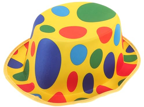 PACKOVE Clown-hut Clownkostüm Für Jungen Hut Stirnband Clown-derby-melone Clown-mütze Party Lustige Hüte Clown-partyhut Clown-hüte Kostüm Mütze Geburtstagshut Zubehör Vlies Halloween Kind