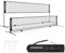 SANGMUCEN 4m Badminton Netz, Volleyballnetz Garten, höhenverstellbare Stangen, tragbares Set, leicht auf- und abbaubar Ideales Sportnetz für Tennis, Badminton oder Volleyball Schwarz TBN004H