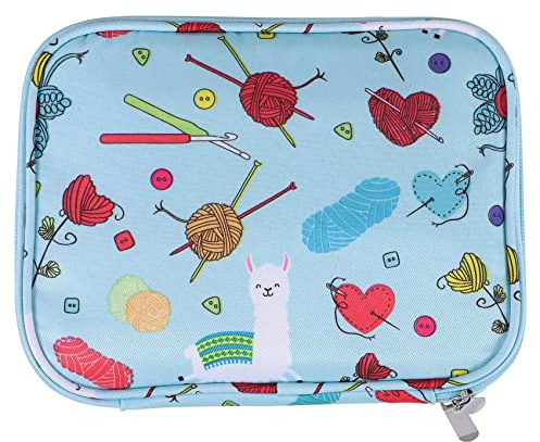 Happysnow Leere Stricknadeln Etui Speicher Organizer Aufbewahrungs Tasche für Rundstricknadeln und ZubehöR Kit Tasche