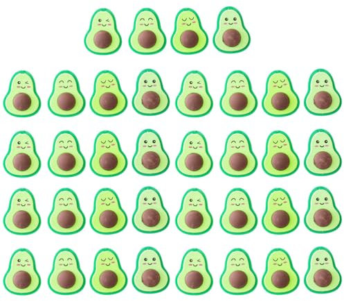 HEMOTON 36 Stück Avocado Radiergummi Mini Frucht Radiergummi Lebensmittel Studentengeschenke Studentenpreise Kinder Mini Malerei