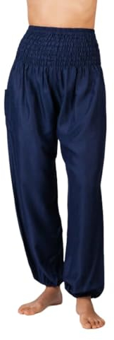 paigh stylische & konfortable Haremshose Damen mit Taschen – perfekt für Yoga, Festivals, Joggen und als Sommer-Mode - Hergestellt in Thailand