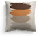 Kissenbezug 45x45 Braun Orange Kissenbezüge Leinen Deko Kissen für Sofa Schlafzimmer Gartenbett Outdoor Kissen Waschbar Kissenhüllen Atmungsaktiv Kissenbezug