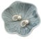 Nideen Ceramic Trinket Dish Ring Dish, Decorative Trinket Tray Jewellery Dish, Gift for Women, Her, Mother, Wedding Bridal Shower, Birthday(Grey-Leaf)