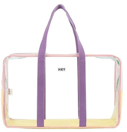 Bolsa de piscina transparente, bolsa de playa grande impermeable con cremallera, bolsa de almacenamiento de viaje, bolsa de piscina de gran capacidad para botellas de agua, pesca, gimnasio, Amarillo,