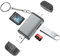 USB C SD Card Reader - 3 in 1 Micro SD Card Adapter Type C Reader with 3 Connectors Memory Card OTG SD Adapter for SD/Micro SD/SDHC/TF/MMC, Compatible with Smart Phone/Pad with OTG Function