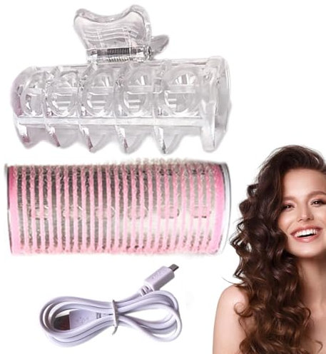USB | chauffant USB – Bigoudis auto-adhésifs portables, outils de coiffure pour cheveux moyens