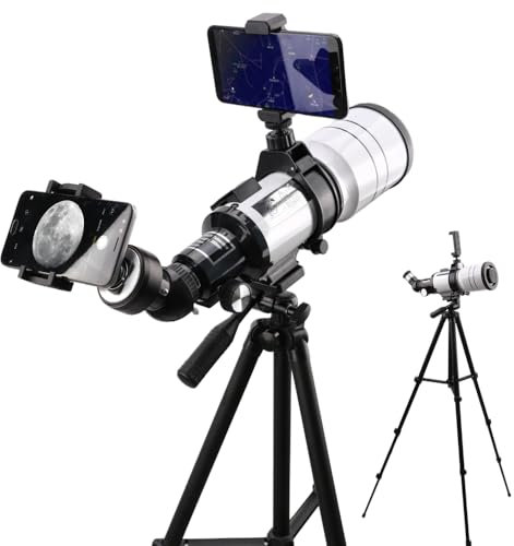Starboosa Telescope - 70mm Aperture with All-Metal Smartphone Photography Mount & Star Finder Bracket – Perfect for Astrophotography