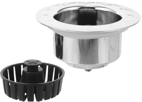 Vaguelly Colador De Drenaje Fregadero De Cocina Tapón De Desagüe y Anticongestión Filtro De Agua De Inoxidable para Mantener El Área De Lavado Limpia y Organizada