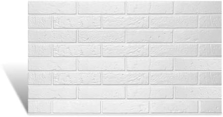 Paneele Polystyrol XPS reines Styropor – Leichte Wandverkleidung 100x50 cm – Moderne Deckenpaneele Wanddeko – Einfache Montage Big Brick Weiß .XL 4m² - 8 Stück