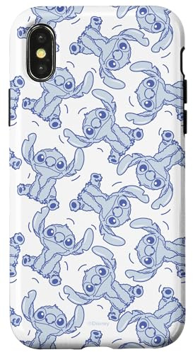 Disney Stitch Fluffy Summer Vibes Pattern Case for iPhone X/XS