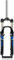 Forcella Ammortizzata MTB Forcella Anteriore per Bicicletta da Montagna da 26 Pollici Forcella Meccanica in Lega di Alluminio da 100 Mm di Escursione 1 1/8 Tubo Dritto Controll, Black 26in, Blue