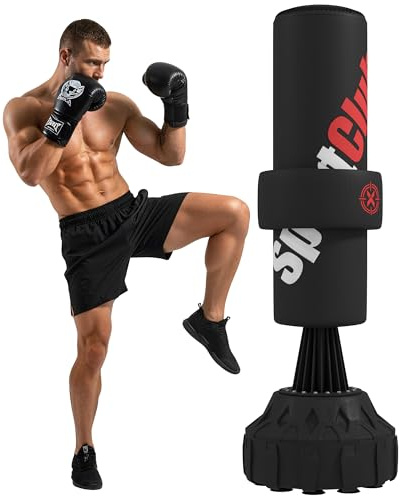 SPORTNOW 5.7ft Freestanding Punching Bag Heavy Boxing Bag with Stand