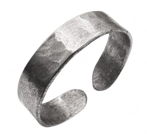 Antica Fucina Rho® Verstellbarer Ring aus Reintitan | Fein und minimalistisch – 0,8 mm Materialstärke | Handgefertigt in Italien | Für Damen und Herren | Unisex
