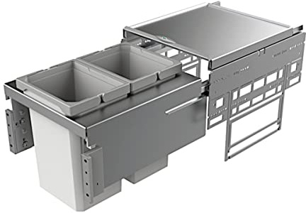 Naber Cox base 1T/400-2 Abfallsystem Frontauszug Vollauszug / 2x 10 Liter / 40cm