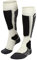 FALKE Damen Skisocken SK2 Intermediate Wool W Kh Wolle Funktionsmaterial warm dick 1 Paar, Weiß Off-White 2040, 37-38