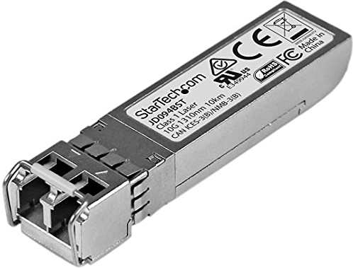 StarTech.com HPE JD094B Compatible SFP+ Module - 10GBASE-LR - 10GbE Single Mode (SMF) Fiber Optic Transceiver - 10GE Gigabit Ethernet SFP+ - LC 10km - 1310nm - DDM HPE 5900, 12500, 5500 (JD094BST)