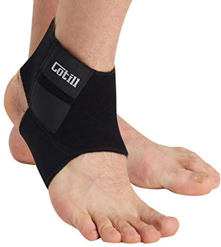 Cotill Knöchelbandage für Damen und Herren, Neopren, atmungsaktiv, verstellbar, für Verstauchungen beim Laufen, Basketball (Medium)