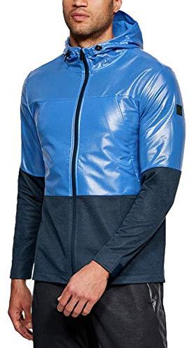 Under Armour Men Unstoppable Swacket Fleece Top, Blue (Mediterranean), 2X-Large