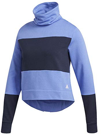 adidas Damen Athletics Sport Id Back-to-School Sweater Langärmelig, Echte Flieder/Legendentinte, X-Large