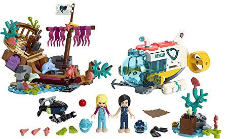 LEGO 41378 Friends Dolphins Rescue Mission Building Kit with Sea Creatures，Kacey and Stephanie Minifigures (363 Pieces)
