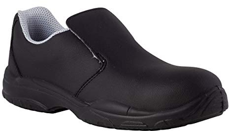 REPOSA Nurse - Zapatos de Trabajo Hombre y Mujer con Puntera de Seguridad, Zapatos Sanitarios Mujer Cerrados sin Cordones, Zapatillas Antideslizantes para Enfermería y Cocina Antishock y Antiestáticas