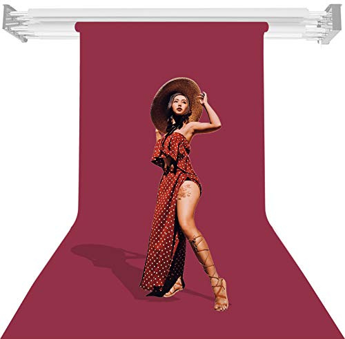 Studio Seamless Background Paper Backdrop 1.35 x 10m, Crimson Portrait Backdrop for Photography Video Television Children Exhibitions Window Displays