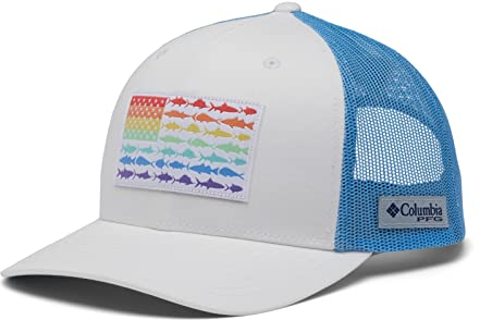 Columbia Unisex PFG Fish Flag Mesh Snap Back Verschluss, Weiß/Segel, Einheitsgröße