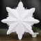 Schneeflocken Papiersterne, Größe Weiß Papier Schneeflocken Weihnachtsdeko, 45 cm Faltstern Weihnachten, 8 zackig Hängende Papier Stern Dekoration für Winter Weihnachten Hochzeit Taufe Fenster A29-1