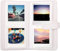 Premium-PU-Leder-Fotoalbum für Fujifilm Instax Square SQ6, 80 Taschen, für Instax Square SQ1/SQ10/SQ20/SQ6 und Share SP-3 Polaroid-Drucker, Weiß