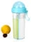 2 in 1 Cup, 600ml/21.1oz Double Sided Bottle Double Drinking Water Bottle Kawaii Water Bottle Straw Water Cup Portable Drinking Cup with Two Straw for Outdoor, Blue