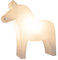 8 seasons design Shining Dala Horse LED Deko-Lampe Pferd, Höhe: 43cm, Weiß, E27 Fassung inkl. Leuchtmittel in warmweiß, Tischlampe, Kinderzimmerlampe, Outdoor & Indoor